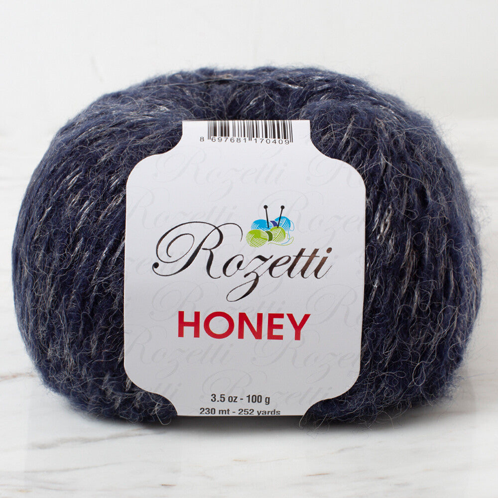 Rozetti Honey Işıltılı Lacivert El Örgü İpi -210-32